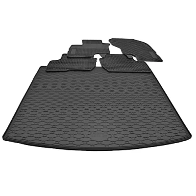 Abbildung von Mattenprofis Gummimatten + Gummi Kofferraumwanne Set kompatibel mit Mitsubishi Eclipse Cross PHEV ab Bj. 2021 GKK