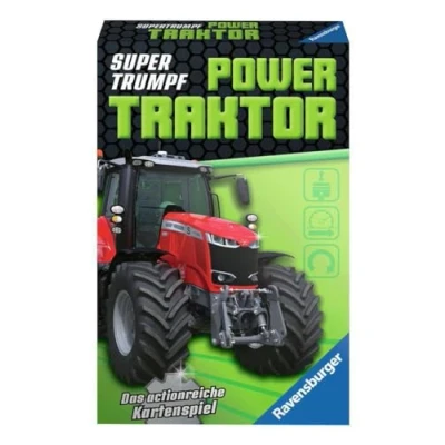 Abbildung von Ravensburger Spiel, 32 Blatt Kinder Kartenspiel Supertrumpf Power Traktor 20689