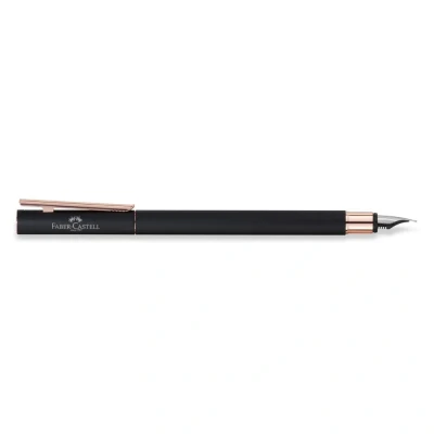 Abbildung von Faber Castell Neo Slim Matte Black &amp; Rose Gold FP EF