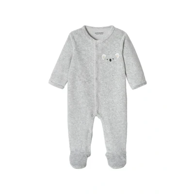 Abbildung von Vertbaudet STRAMPLER/SCHLAFANZU Strampler für Kinder, Größe: 71, Beige meliert