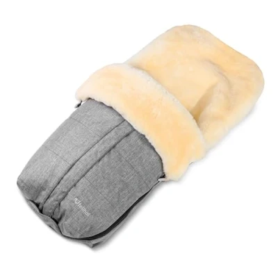 Abbildung von Kinderwagen Fellsack Aspen black melange
