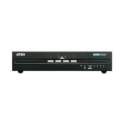 Abbildung von Aten 4 Port USB DVI Dual Display Secure KVM Switch (PSS PP v3.0 konform), 3840 x 2160 Pixel, 4K Ultra HD, 7,8 W, Schwarz