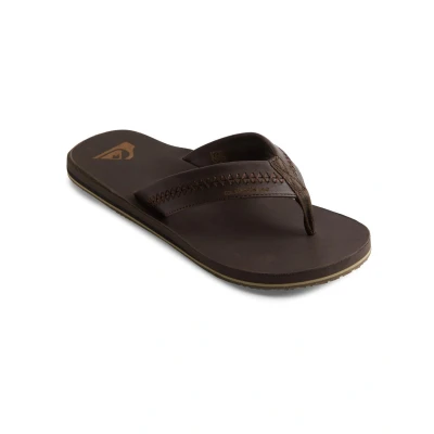 Abbildung von Quiksilver Carver Zehentrenner, Herren, Größe: 42, Dark brown Leder