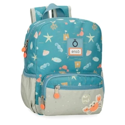 Abbildung von Enso Mr Crab Vorschulrucksack, blau, 23 x 28 10 cm, Polyester, 6,44 l, Vorschule Rucksack