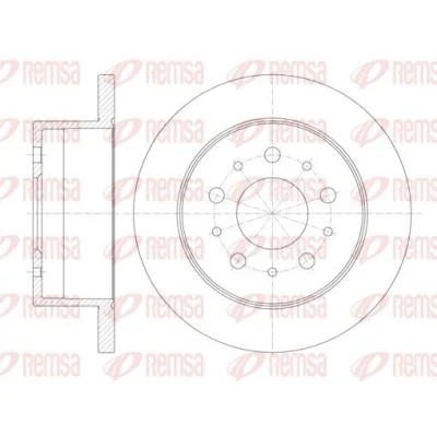 Abbildung von REMSA 61120.00 Bremsscheibe Hinterachse 280, 280 16 5 voll FIAT: Ducato II Pritsche/Fahrgestell, Kastenwagen, Bus, KIA: SORENTO 1