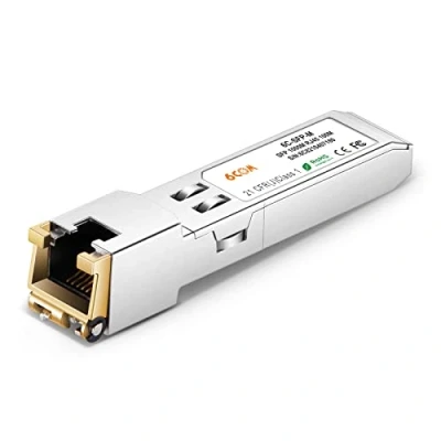Abbildung von 6COMGIGA Gigabit SFP Transceiver, 1000Base T RJ45 Kupfermodul für Netgear AGM734 10000S, bis zu 100 m