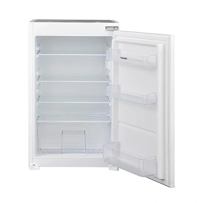 Abbildung von Telefunken Einbaukühlschrank EK88S134E, 87.5 cm hoch, 54 breit, 126 Liter Nutzinhalt, Ohne Gefrierfach, 88cm Nische, Schlepptürtechnik