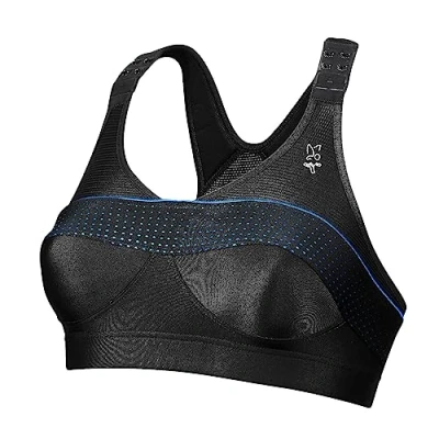 Abbildung von Thuasne Top&#039; Strap X Back Sport BH Starker Halt, Extrem Patentiertes Halteband Verstellbare Träger Schwarz, 75 B