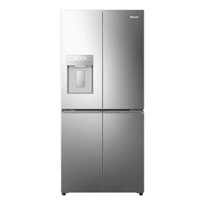 Abbildung von Hisense RQ5P470SYID Amerikanischer Kühlschrank, 4 Türen, Class D, 483 l, H 178,5 x B 79,4 cm, Farbe Edelstahl, Metal Tech Cooling, My Fresh Choice, Dual Wasserspender