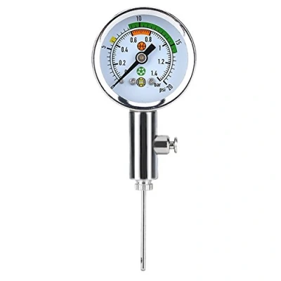 Abbildung von Luftdruckmesser Fußball Bälle, Sport Ball Druckmesser Basketball Luftdruck Fußballpumpe Manometer für Alle Kugelventile