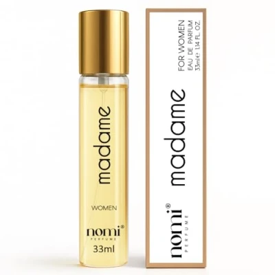 Abbildung von Nomi Perfume für Frauen, 33 ml, (MADAME) Eau de Parfum mit 20% Duftölen, Flakon Handtasche &amp; unterwegs, Bergamotte, Jasmin