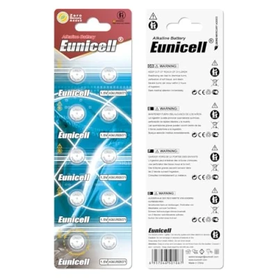 Abbildung von AG6 Alkaline Knopfzellen (G6 / LR69 LR921 SR921W 370 371), 10 Stück