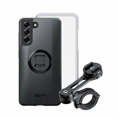Abbildung von SP CONNECT MOTO BUNDLE SPC KIT FOR HANDLEBARS ON PHONE SAMSUNG GALAXY S21 FE BLACK