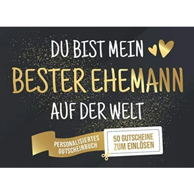 Abbildung von Du Bist Mein Bester Ehemann Auf Der Welt Personalisiertes Gutscheinbuch 50 Gutscheine: Gutscheinheft zum selber Ausfüllen und Verschenken 25 ... Geburtstag oder als Geschenk Jahrestag