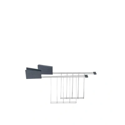 Abbildung von Alessi Toastklammern für den Plissé Toaster grau Michele de Lucchi MDL08RACKG