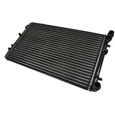 Abbildung von THERMOTEC D7S002TT Kühler, Motorkühlung Aluminium, Kunststoff 399 629 23 Schaltgetriebe Kühlrippen mechanisch gefügt VOLKSWAGEN: Polo V Schrägheck