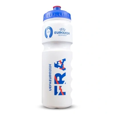 Abbildung von Euro 2024 Frankreich 750ml Kunststoffflasche, offiziell lizenziert von Hy Pro, 0,75L, wiederverwendbar, ausziehbare Düse, leicht, Sportflasche, BPA frei