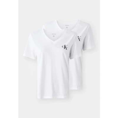 Abbildung von Calvin Klein Jeans LOGO TEE 2 PACK Tshirt basic, Damen, Größe: XXS, Brilliant white