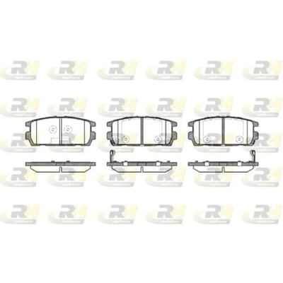 Abbildung von ROADHOUSE 2877.02 Bremsbelagsatz Hinterachse inkl. Verschleißwarnkontakt mit Klebefolie Zubehör HYUNDAI: Terracan, Terracan Box Body / SUV
