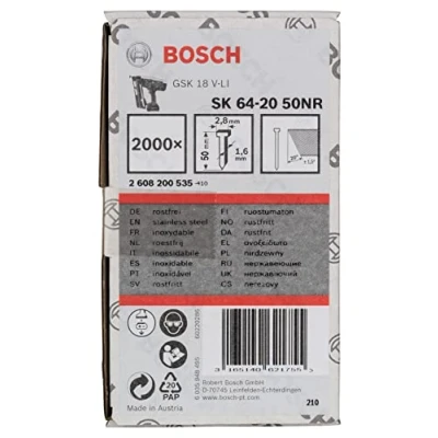 Abbildung von Bosch DYKKER 20GR 1,6X50MM RFR 2000 STÜCK
