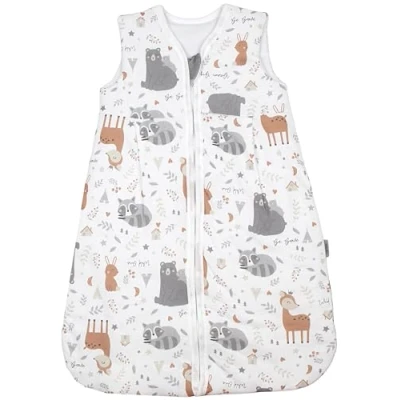 Abbildung von TupTam Baby Ganzjahresschlafsack 2.5 TOG, OEKO TEX zertifiziert, wattiert, Unisex, atmungsaktiv, Farbe: Wilde Tiere, Größe: 92 98