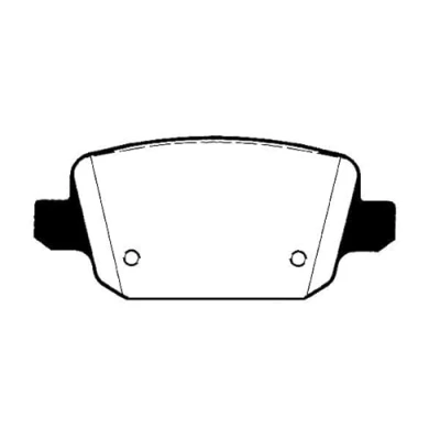 Abbildung von RAICAM RA.0895.0 Bremsbelagsatz Hinterachse FORD: Focus 2 Schrägheck, S Max Mk1, MONDEO 4 Turnier, VOLVO: V70 3, XC70 II Kombi, S80