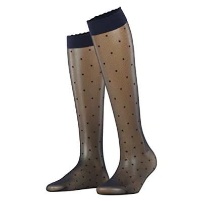 Abbildung von Falke DOT 15 Denier Transparent MATT Kniestrümpfe, Damen, Größe: 39 42, Marine