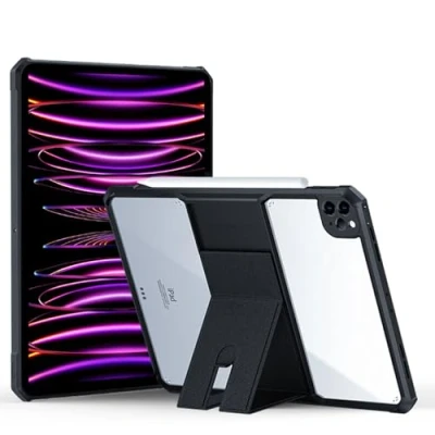 Abbildung von TECHGEAR robuste Schutzhülle für Apple iPad Pro 12,9 Zoll 2022/2021 (iPad 6. / 5. Generation), hochwertige, dünne, Hybrid mit Ständer, robuster Schutz