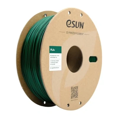 Abbildung von eSUN PLA+ Filament 1.75mm, 3D Drucker PLA Plus, Maßgenauigkeit +/ 0.03mm, 1kg Spule (2.2 LBS) Druck für Drucker, Grün