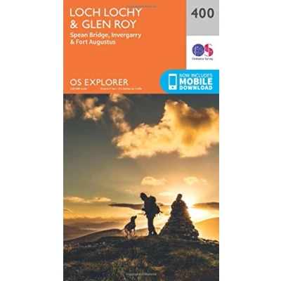 Abbildung von Loch Lochy and Glen Roy Spean Bridge, Invergarry Fort Augustus (OS Explorer Map, Band 400)