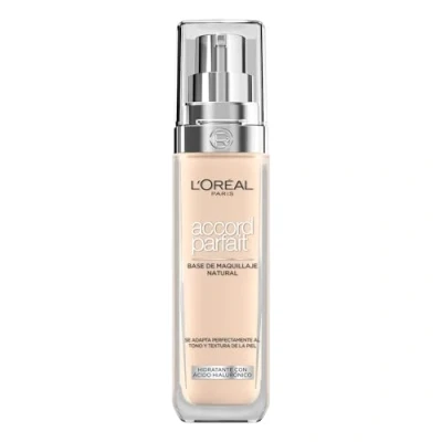 Abbildung von L&#039;Oréal Paris Flüssige Foundation Feuchtigkeit 24 Stunden Formel mit Hyaluronsäure alle Hauttypen Teint: Rosé Elfenbein (1.R) Perfect Match 30 ml