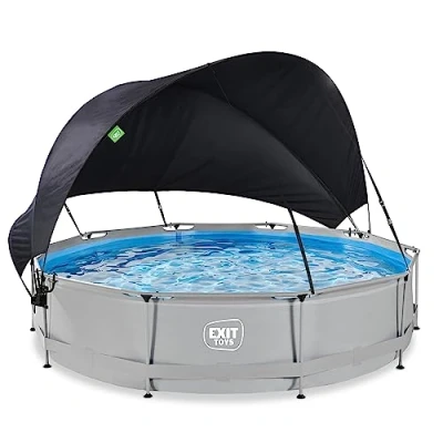 Abbildung von EXIT Pool mit Sonnensegel ø360cm Soft Grey