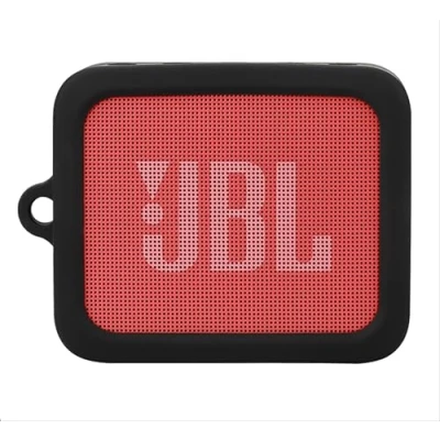 Abbildung von GIOPUEY Hülle Kompatibel mit JBL GO Essential, Silikon Stoßfeste Schutzhülle, Ultradünn Case Cover, Kein Geruch, Schwarz