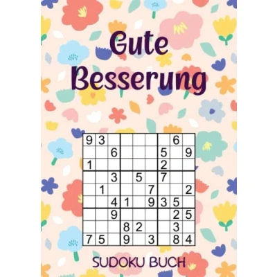 Abbildung von Gute Besserung Sudoku Buch: 200 Rätsel leicht bis schwer Aufmunterung Geschenke Genesungsgeschenke Frau