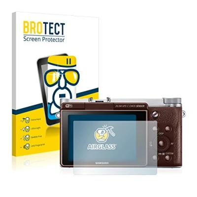 Abbildung von BROTECT Schutzglas für Samsung NX3000 Schutzfolie Panzer Folie Glas [Extrem Kratzfest 9H, Anti Fingerprint, Ultra Transparent]