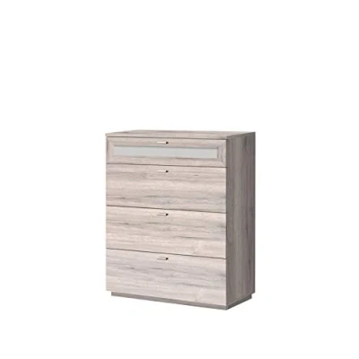 Abbildung von FORTE Nexus Kommode mit 4 Schubladen, Holzwerkstoff, Sandeiche, 37,5 x 98,8 79,9 cm