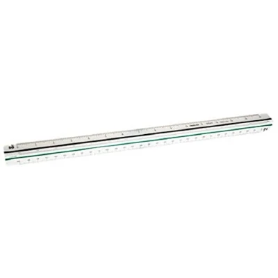 Abbildung von Aristo AR1314/4 Dreikantmaßstab Maschinenbau (Kunststoff, 30 cm) weiß