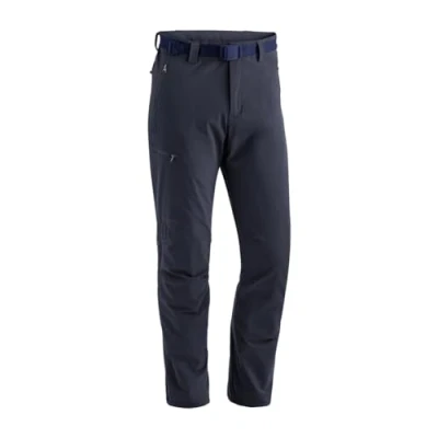 Abbildung von Maier Sports Oberjoch Therm, Warme Herren Wanderhose, Wasserabweisende Outdoorhose für Trekking und Hiking, PFC frei, mTHERM light Wattierung, mSTRETCH Pro 4 &amp; Dryprotec, Blau, 48 (W33/L32)