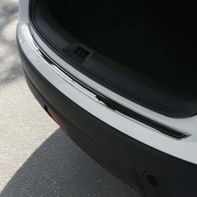 Abbildung von OMAC Ladekantenschutz Stoßstange kompatibel mit Nissan Qashqai +2 J10 2008 2014 Edelstahl Chrom