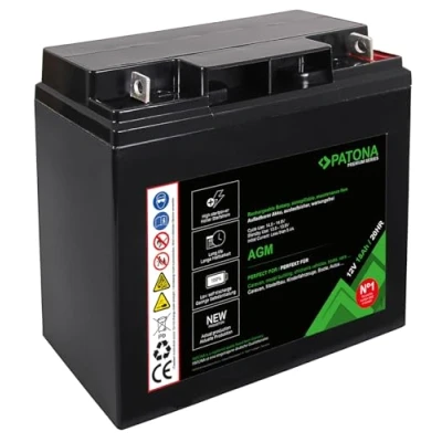 Abbildung von PATONA Premium AGM 12V 18Ah Blei Batterie VRLA Wartungsfrei 1800 Zyklen