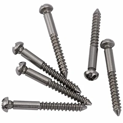 Abbildung von Musiclily Ultra 33X3,5mm Rostfreier Stahl Tremolo Brücke Schrauben für PRS Style E Gitarre, Original Farbe (6 Stück)
