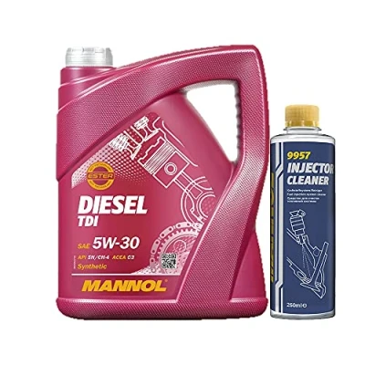Abbildung von MANNOL 5l, 7909 Diesel TDI 5W 30 505.01 + Injector Cleaner Benzinadditiv 250ml