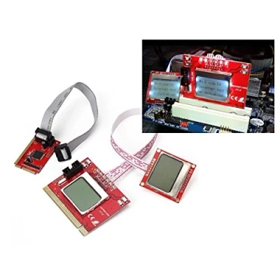 Abbildung von KALEA INFORMATIQUE Multifunktionales Testgerät für Motherboards mit LCD Bildschirm. Schnittstellen Laptops und Desktop PCs: PCI/Mini PCIe/LPC.