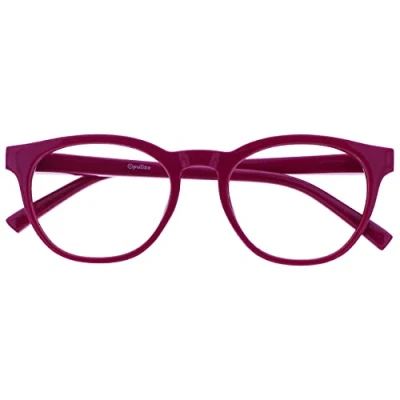 Abbildung von OPULIZE Blu Brille Blaulichtfilter Cool Rund Rahmen Federscharniere Verbessern Den Schlaf Computerbrille Gaming Entspiegelt Rosa Herren Damen B5 4 +0.00