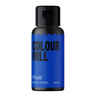 Abbildung von Colour Mill Aqua Blend Lebensmittelfarbe auf Wasserbasis Königlich Lebensmittel Farbe Sehr Intensiv, Hoch Konzentriert, Vegan 20 ml
