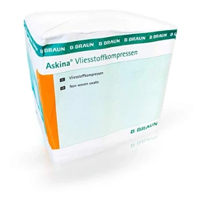 Abbildung von Askina Vliesstoffkompr.10x10 cm unsteril 4fach