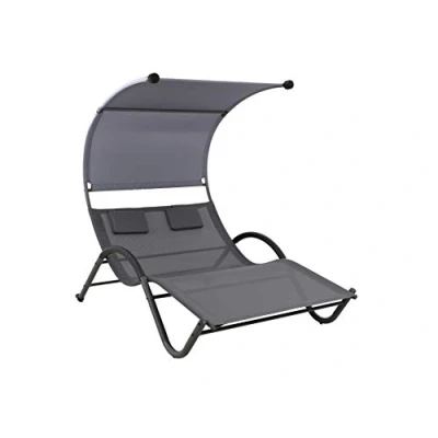 Abbildung von Westerholt 2346 Relax Doppelliege Liege Gartenliege mit Sonnendach