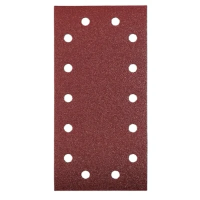 Abbildung von kwb Schleifstreifen 115x230 mm aus Edelkorund mit Körnung 240, werkzeugloser Wechsel, Vollkunstharz Verleimung und verstärktem Papierträger für den feinen Schliff von Holz Metall