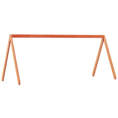 Abbildung von vidaXL Betthimmel Dach für Kinderbett Wachsbraun 199x95,5x88 cm Massivholz Kiefer