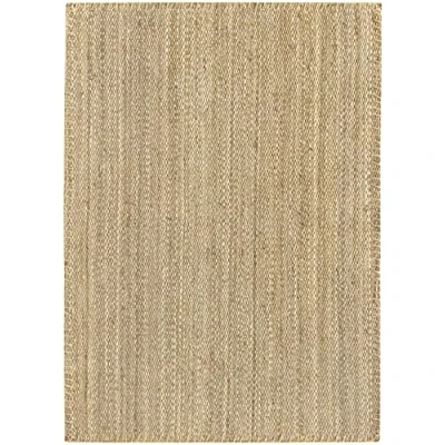 Abbildung von HAMID Jute Teppich, Granada Teppich 100% Natürliche Jutefaser Handgewebt, Weicher und Hohe Festigkeit für Wohnzimmer, Esszimmer, Schlafzimmer, Flurteppich Natürlich (170x120cm)